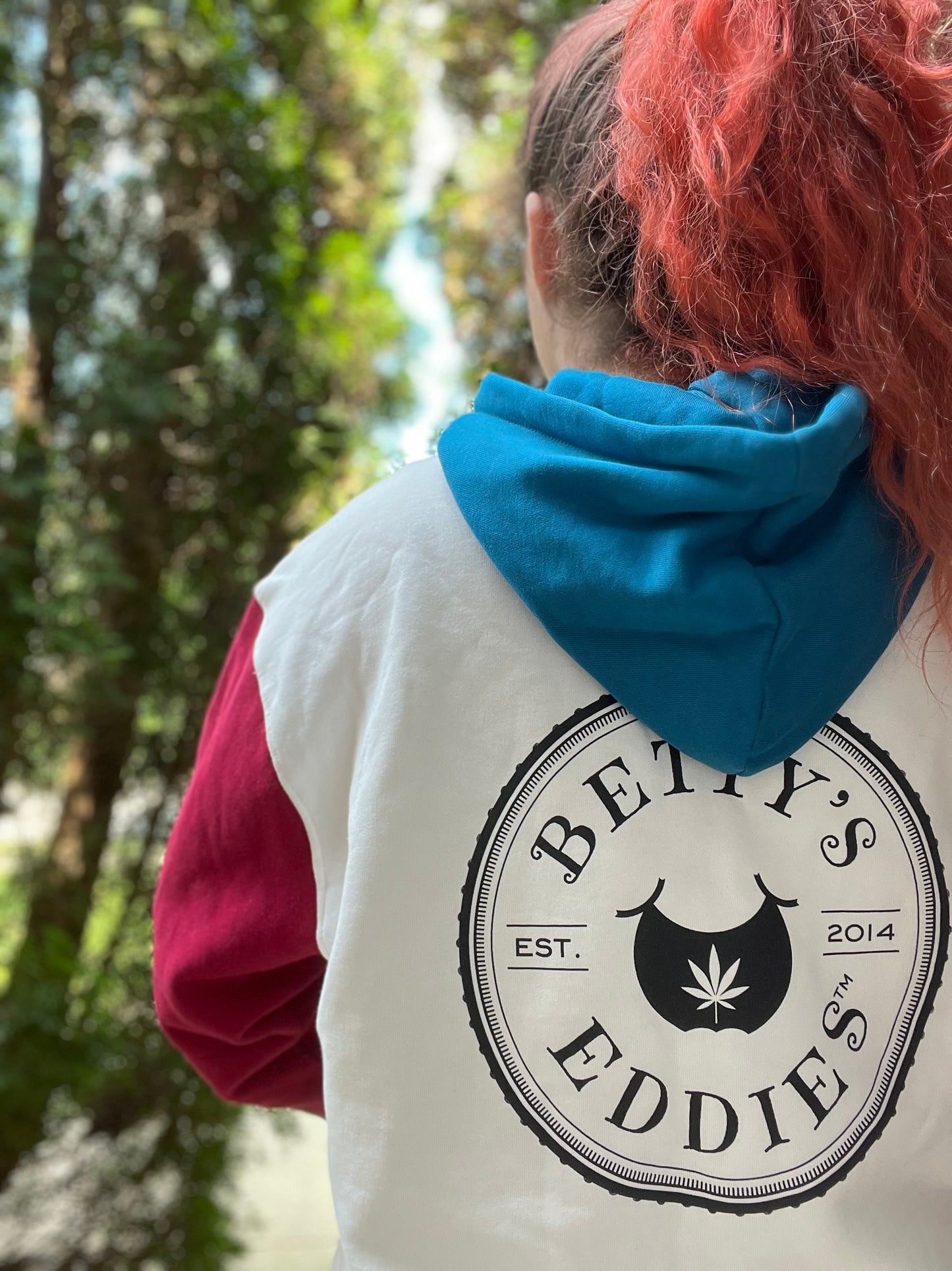 Betty's Color Block Hooded Sweatshirt