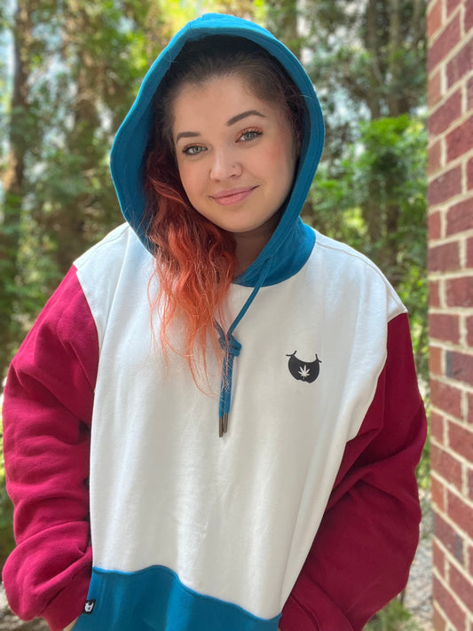 Betty's Color Block Hooded Sweatshirt